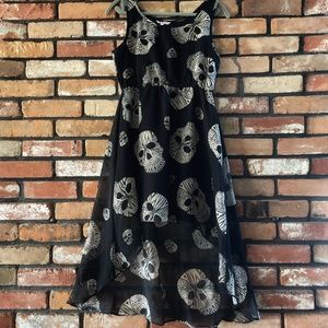 Super Cute High Low Skull Dress